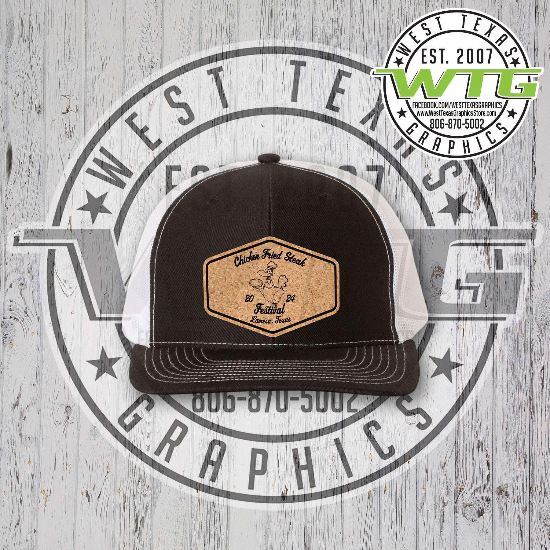 2024 Chicken Fried Steak Festival Richardson 112 Cap West Texas Graphics